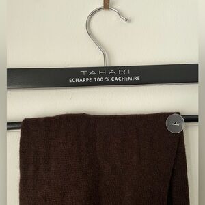 Tahari Brown 100% Cashmere Scarf